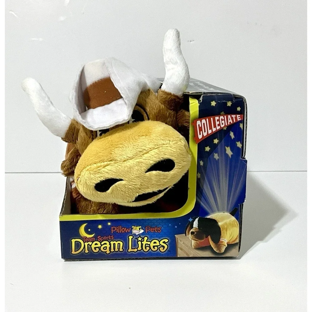 NIB Texas Longhorns University Dream Lites Pillow Pet